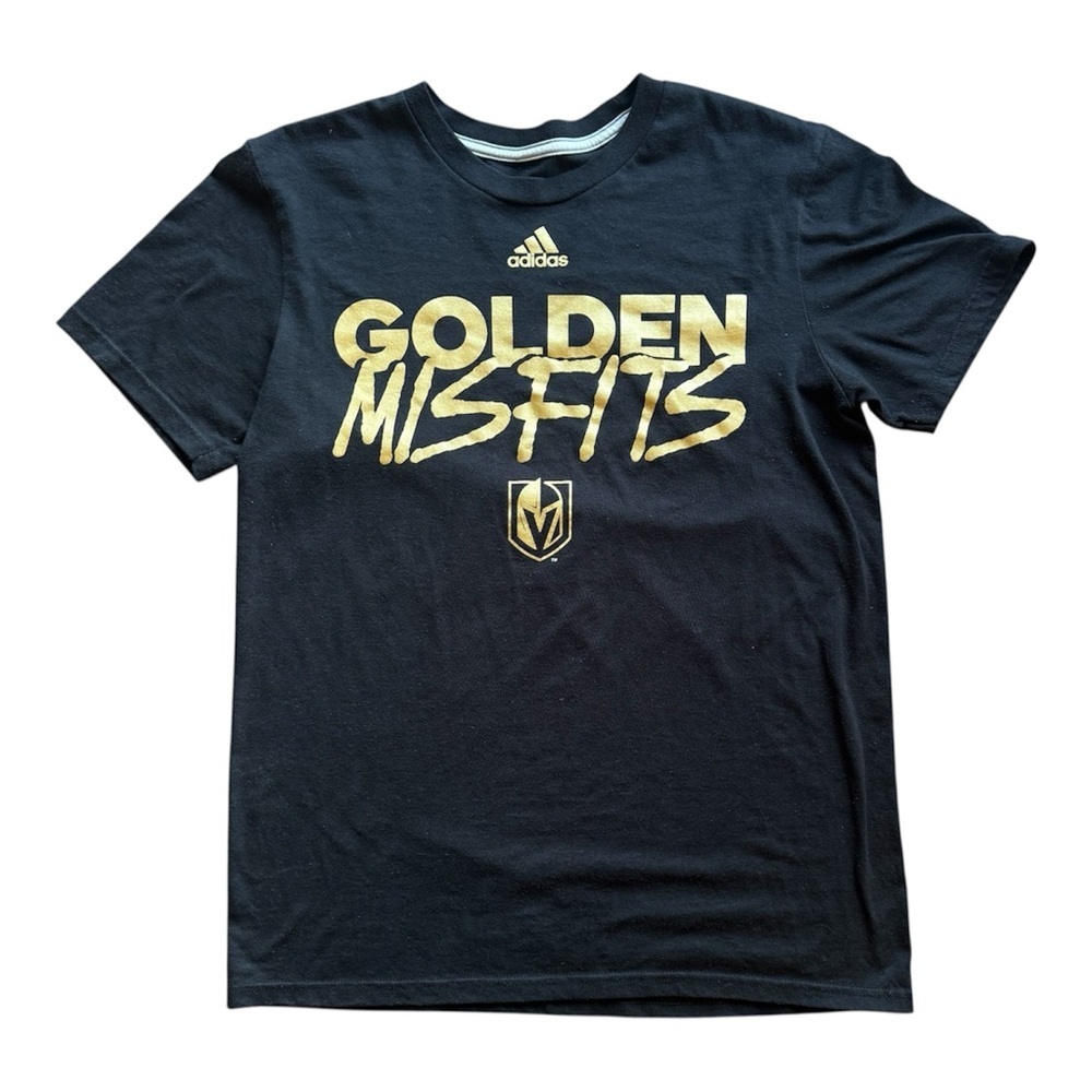 Adidas Golden Misfits Vegas Golden Knights Graphic T-Shirt Black NHL Size: Small